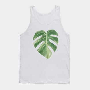 Variegated Monstera Leaf Tank Top